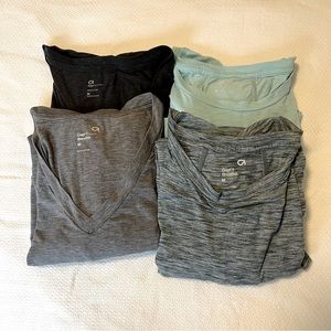 Lot of 4 GAP maternity workout tops M